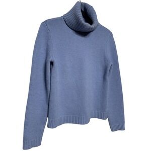 Polo Ralph Lauren Wool Angora Blend Turtleneck Sweater Blue Women's Size Medium